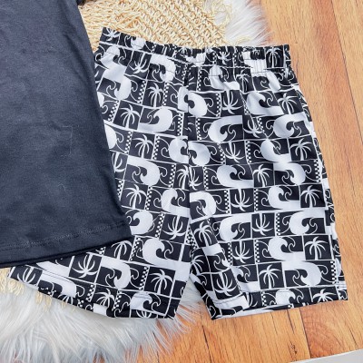 Conj. Camiseta Ocean and Surf e Bermuda - Preto